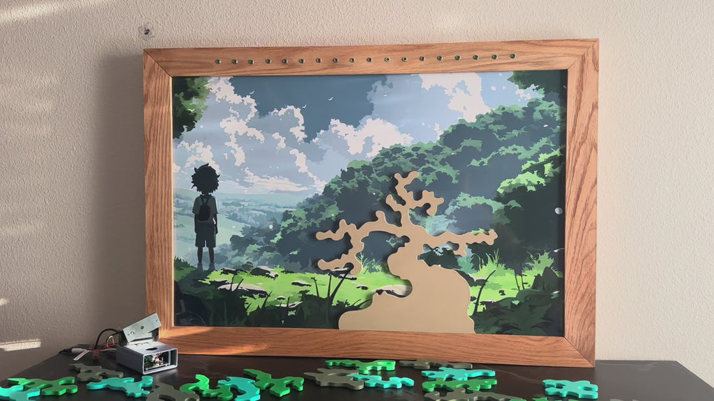 Tree Picture Frame Escape Room Prop With Standard Background